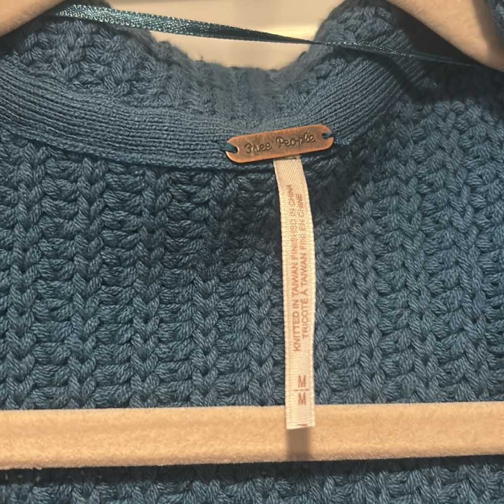 Free People Teal Button-Up Cardigan - Picture 3 of 7